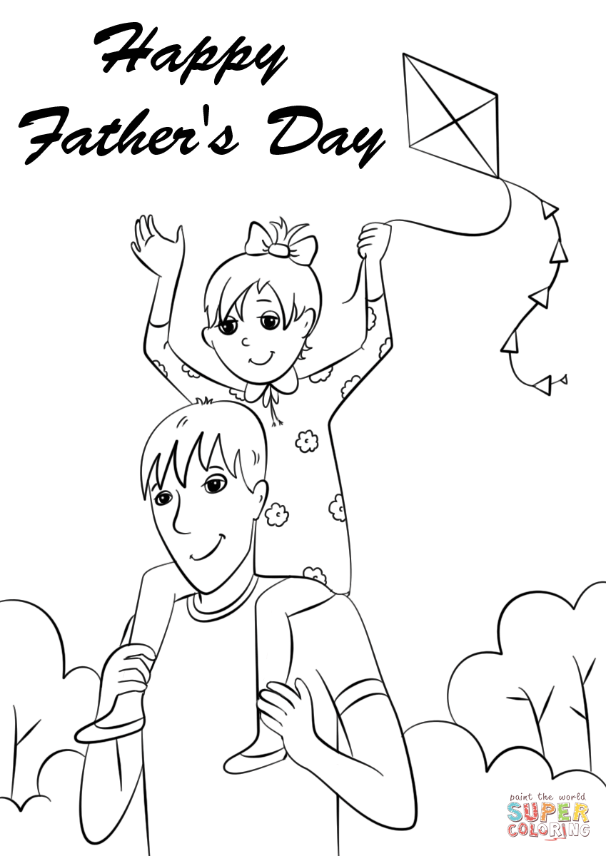 99 Fathers Day Coloring Pages Printable 65