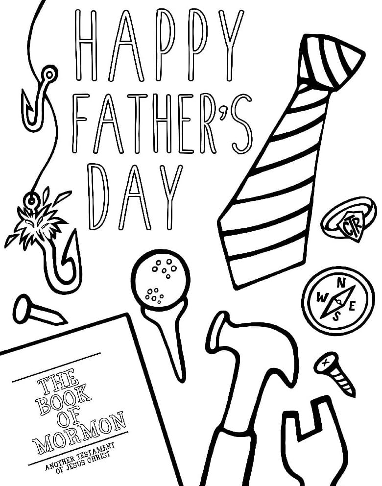 99 Fathers Day Coloring Pages Printable 66