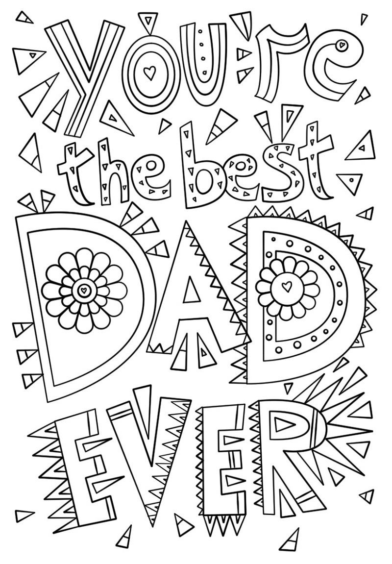 99 Fathers Day Coloring Pages Printable 73