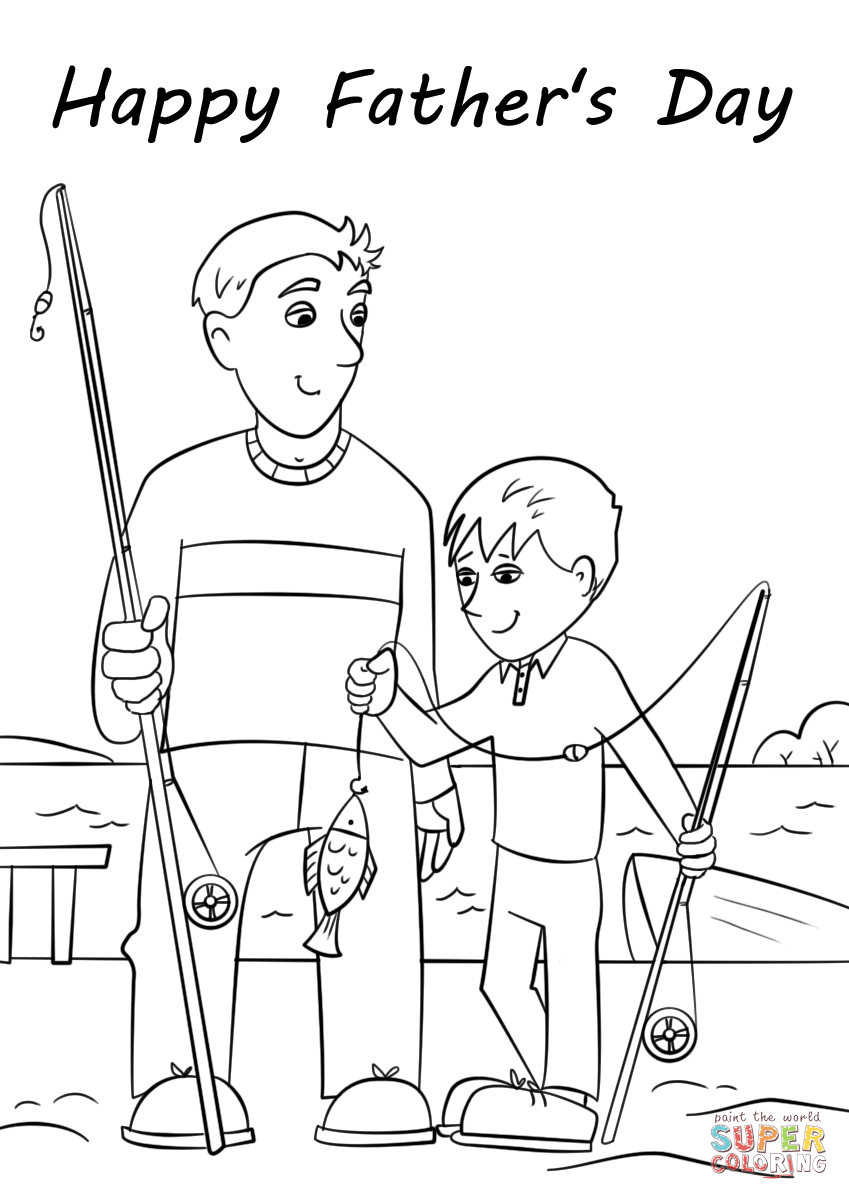 99 Fathers Day Coloring Pages Printable 74