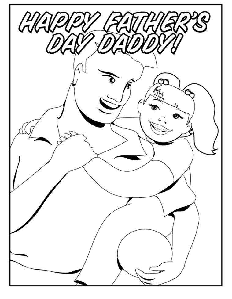 99 Fathers Day Coloring Pages Printable 8