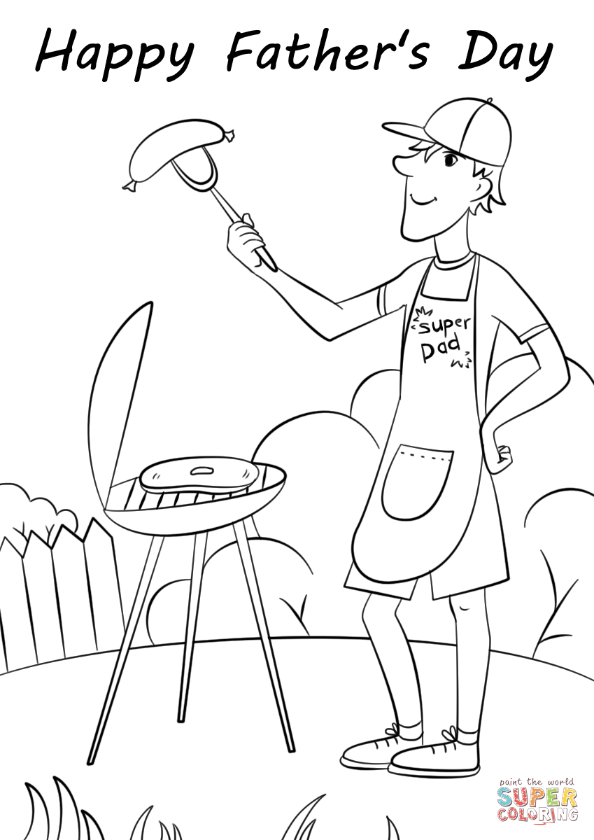 99 Fathers Day Coloring Pages Printable 97