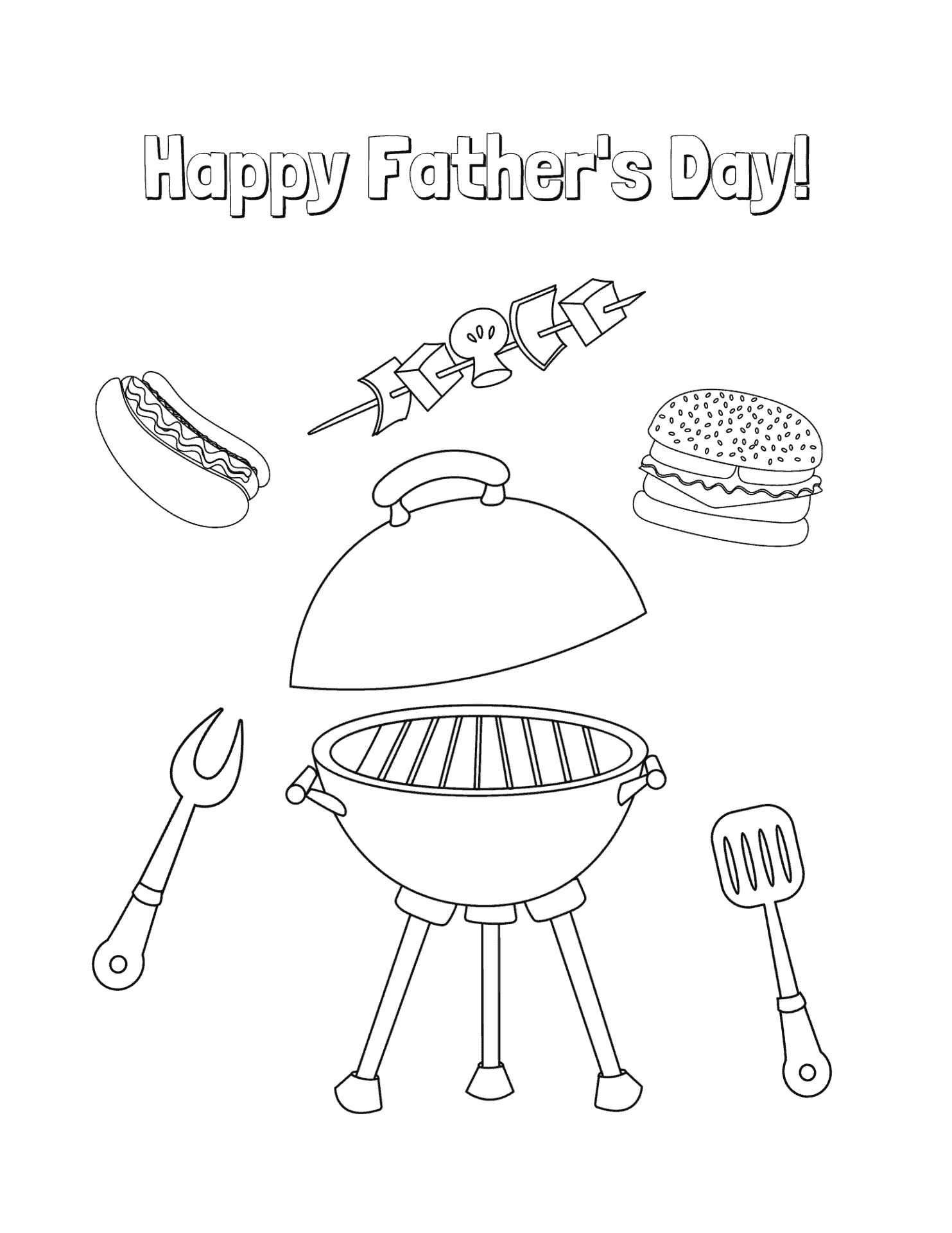 99 Fathers Day Coloring Pages Printable 99