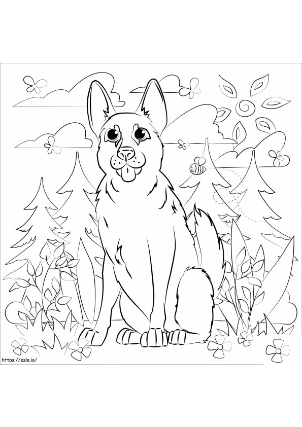 100 German Shepherd Coloring Pages Printable 10