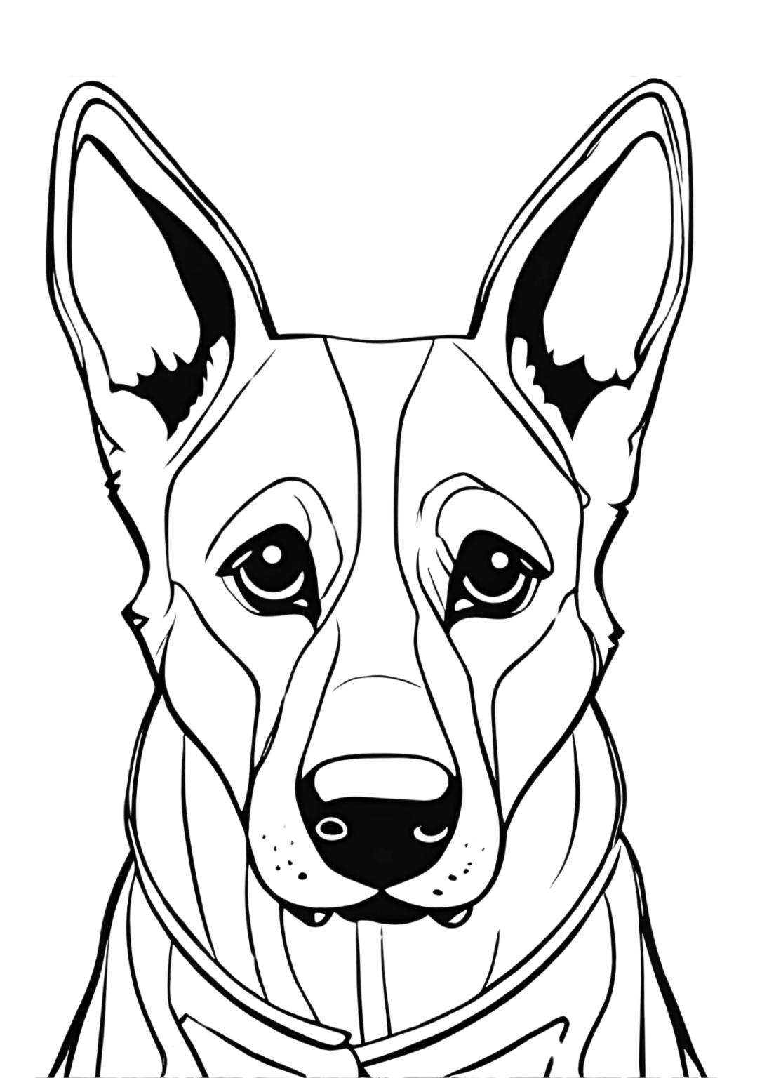 100 German Shepherd Coloring Pages Printable 100