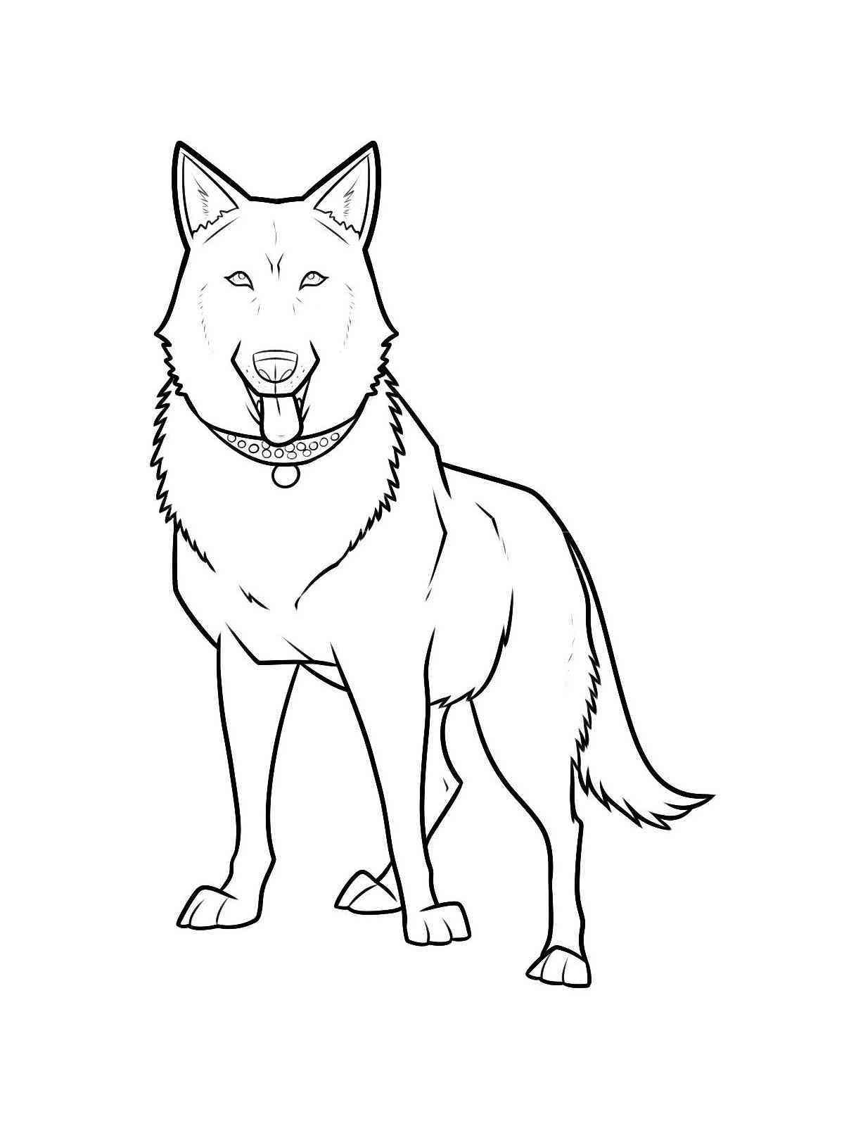 100 German Shepherd Coloring Pages Printable 12