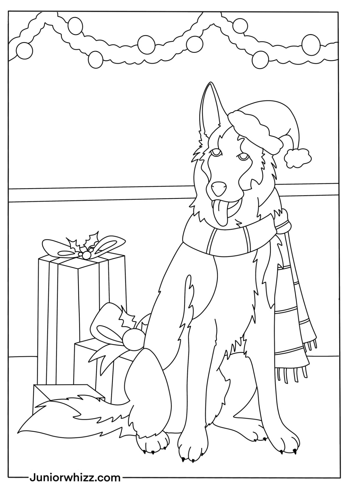 100 German Shepherd Coloring Pages Printable 16