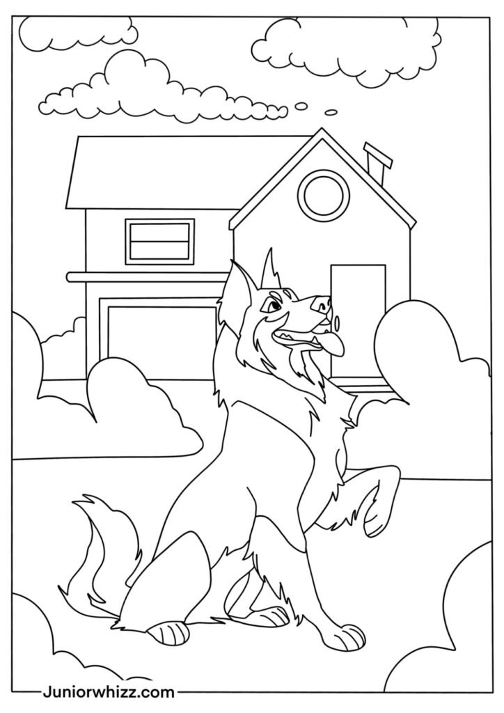 100 German Shepherd Coloring Pages Printable 17