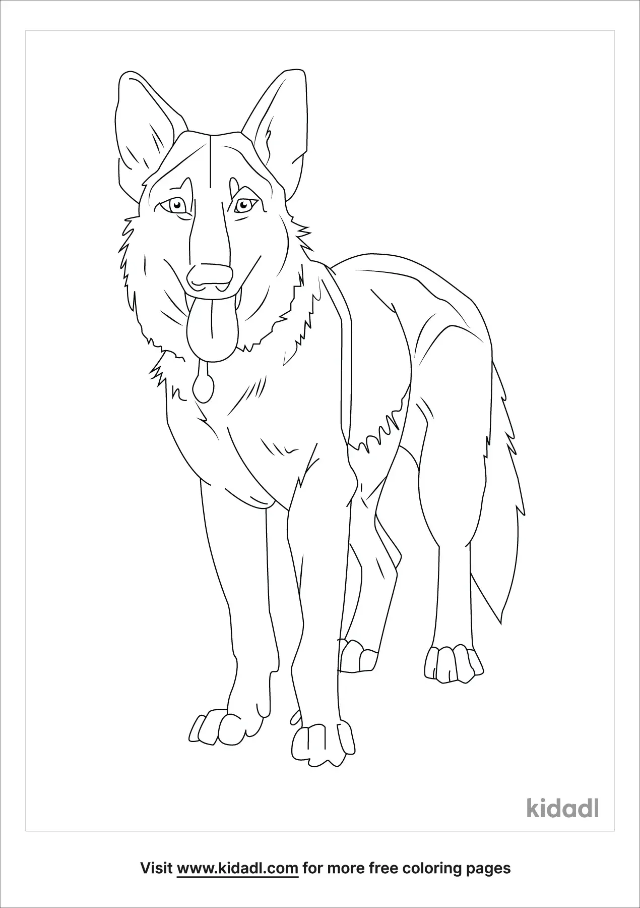 100 German Shepherd Coloring Pages Printable 20