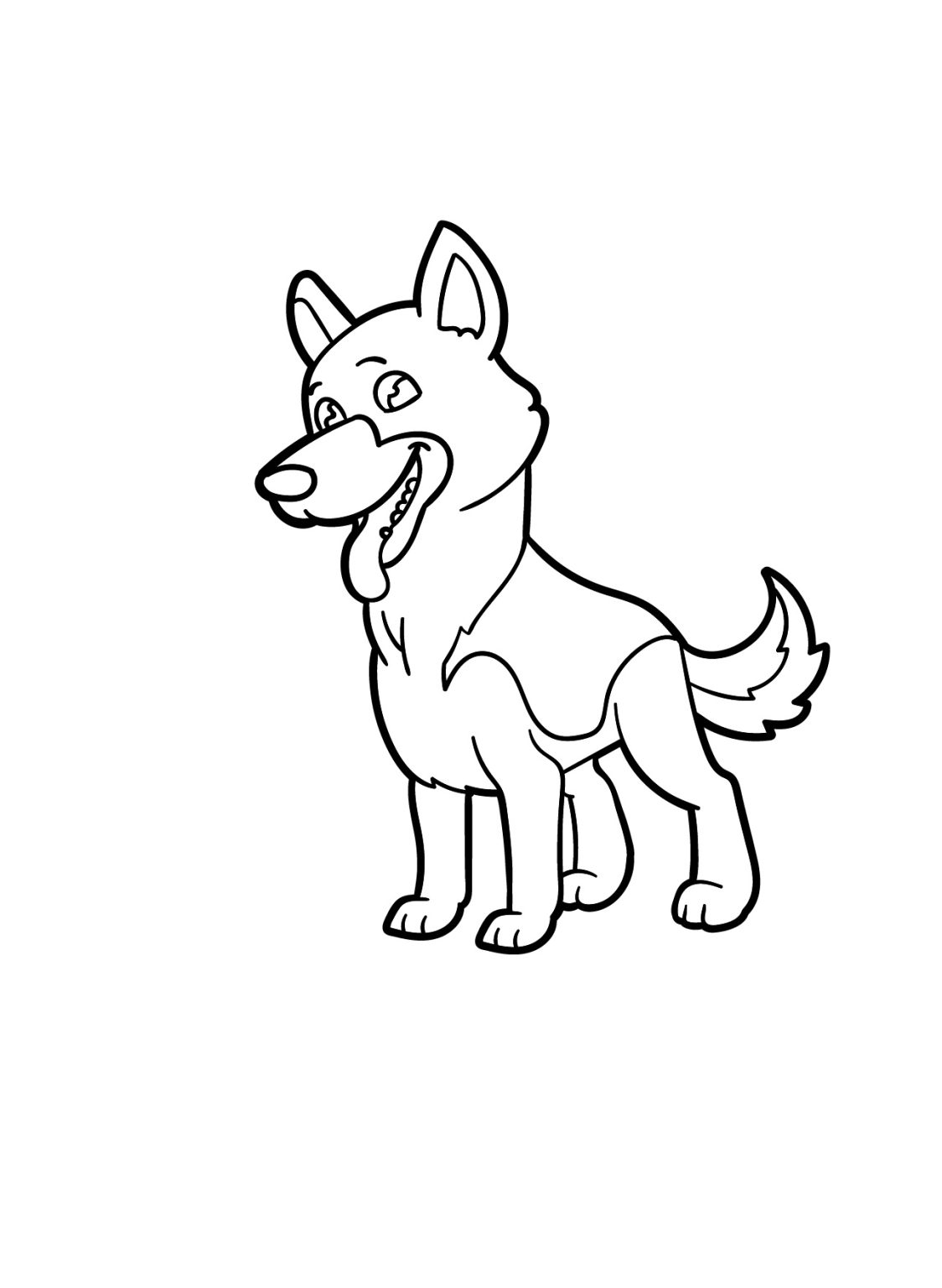 100 German Shepherd Coloring Pages Printable 24