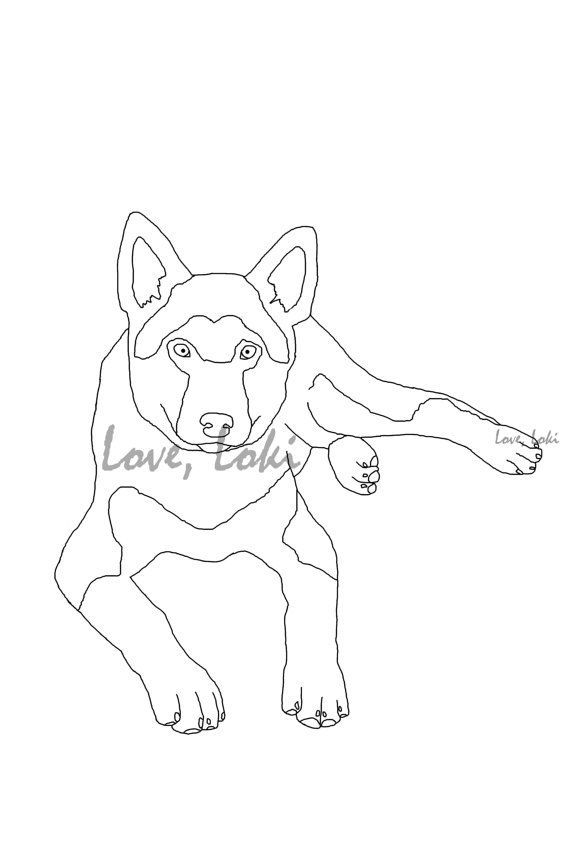 100 German Shepherd Coloring Pages Printable 26