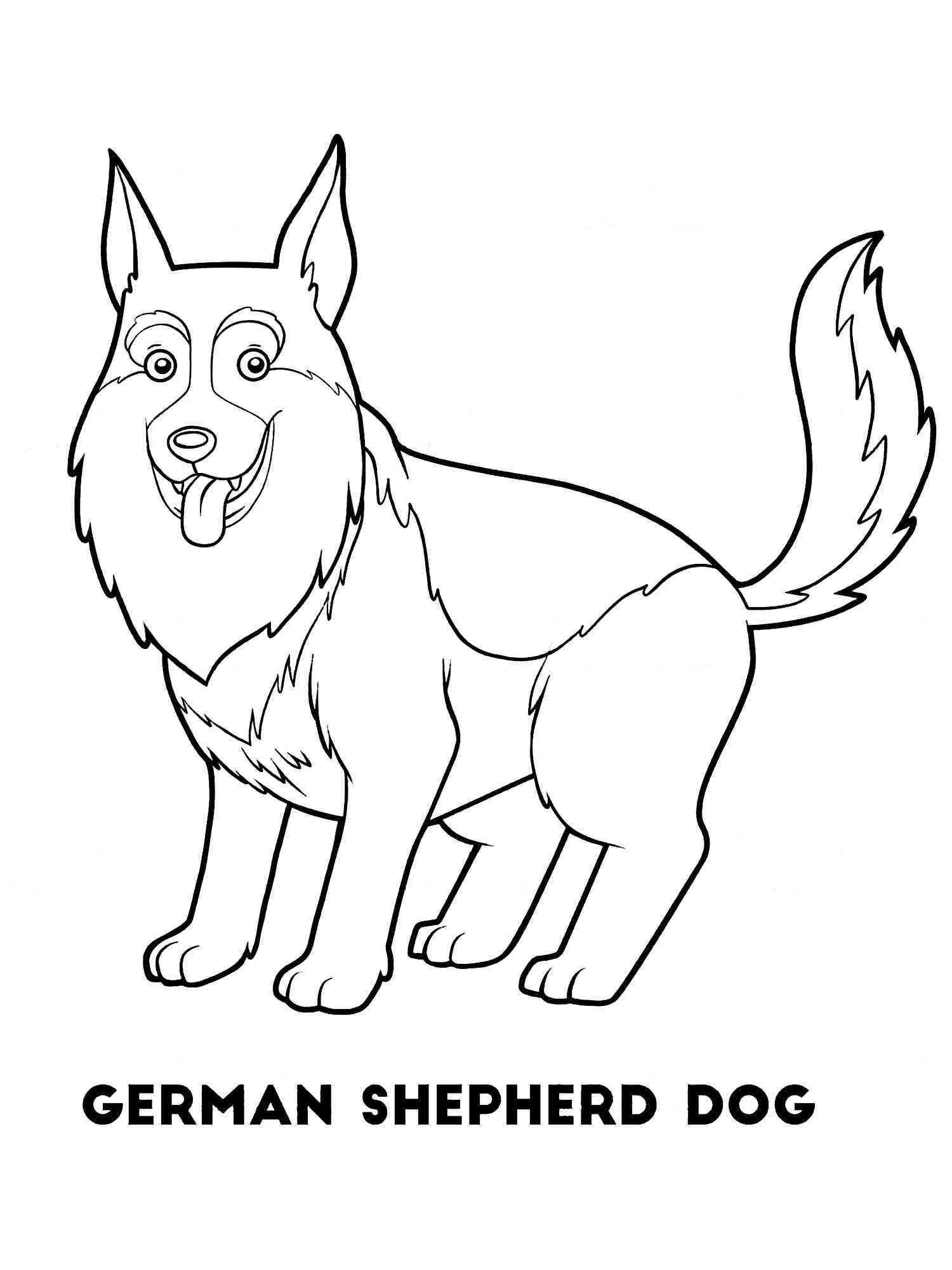 100 German Shepherd Coloring Pages Printable 36