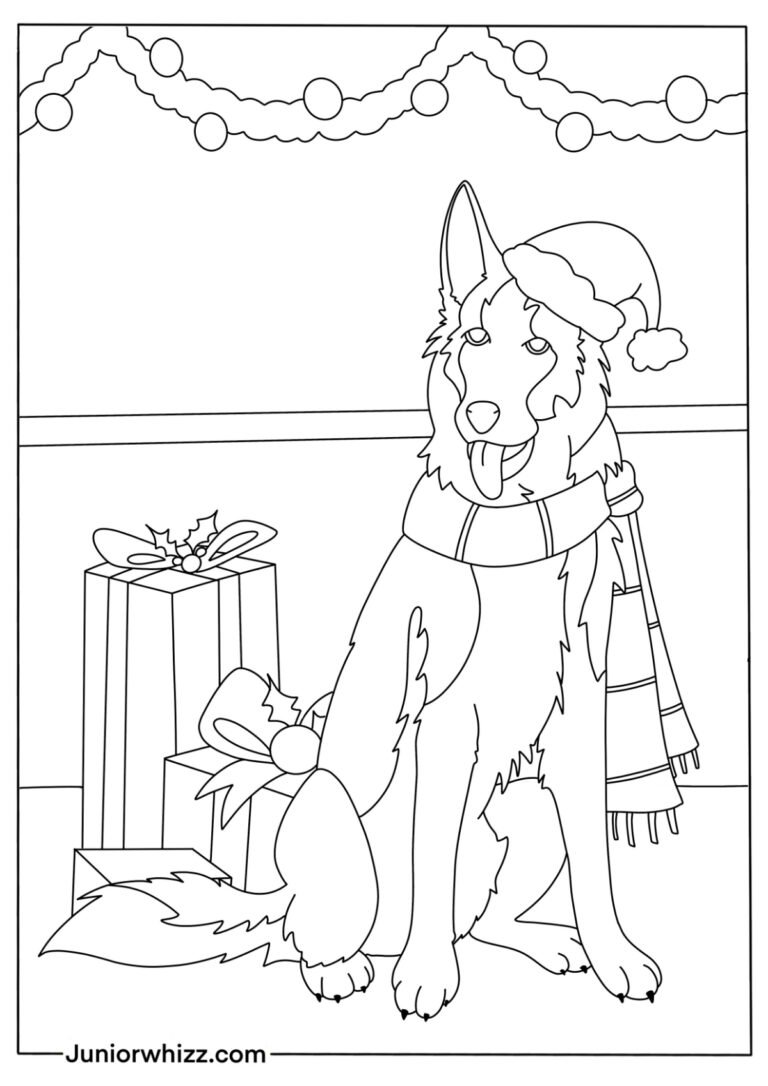 100 German Shepherd Coloring Pages Printable 38