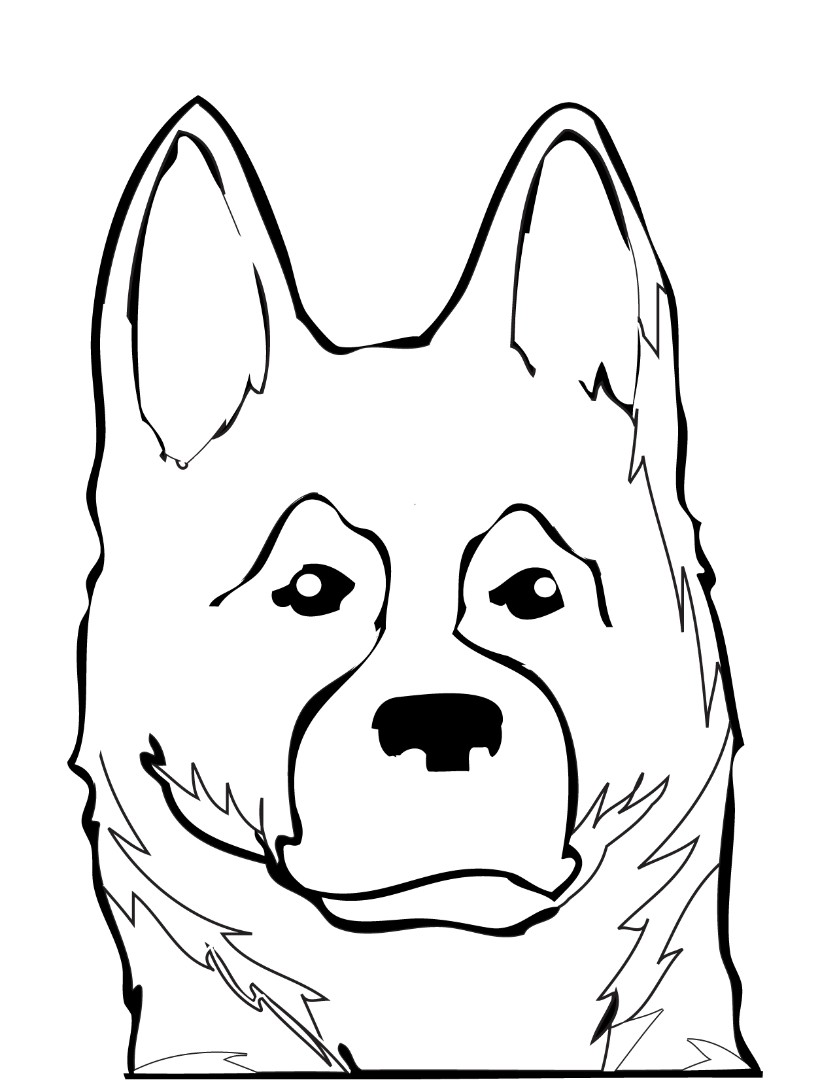 100 German Shepherd Coloring Pages Printable 4