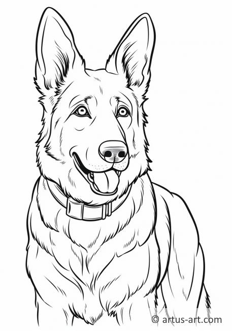 100 German Shepherd Coloring Pages Printable 40