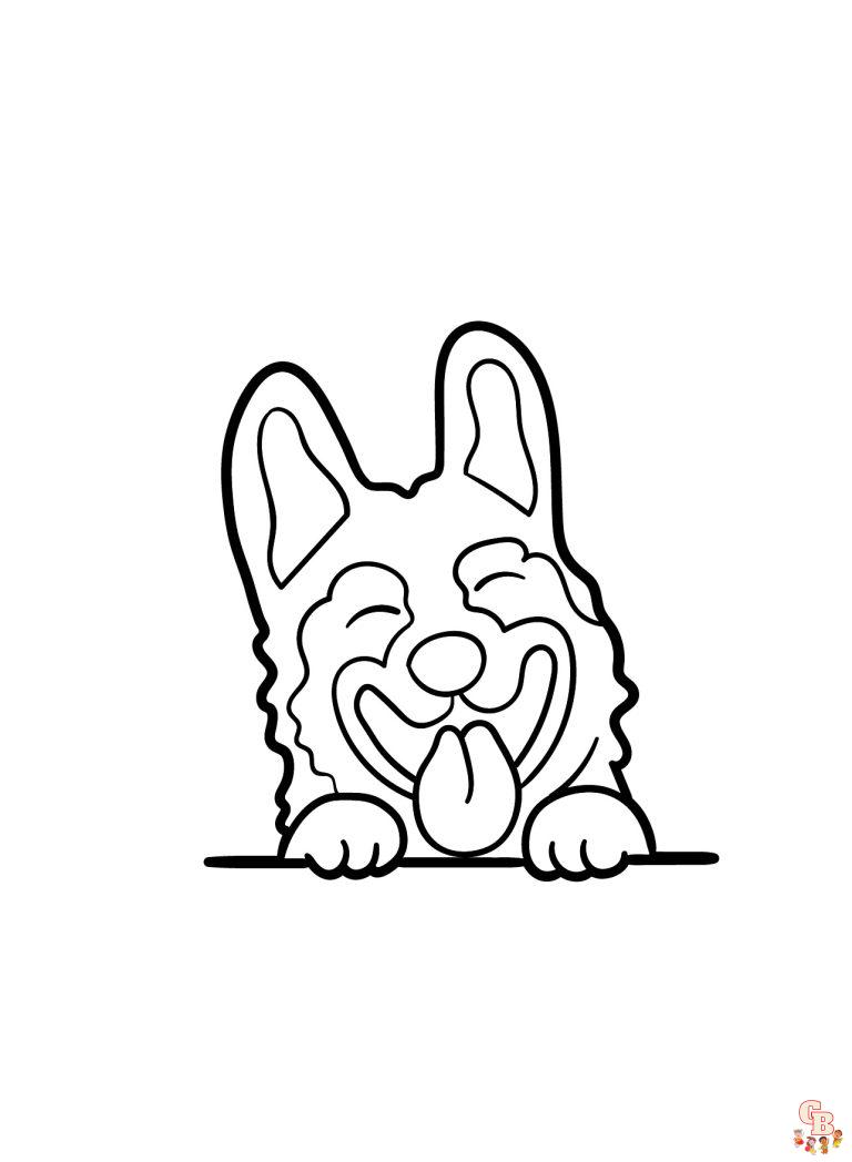 100 German Shepherd Coloring Pages Printable 44