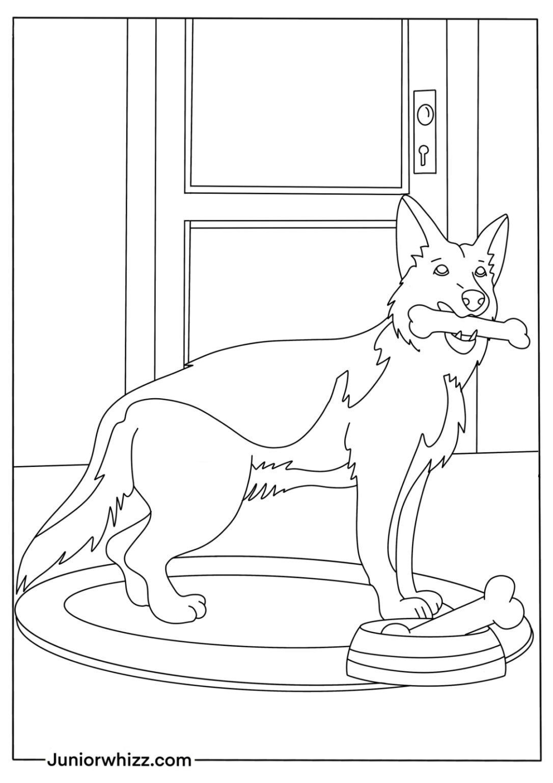 100 German Shepherd Coloring Pages Printable 47