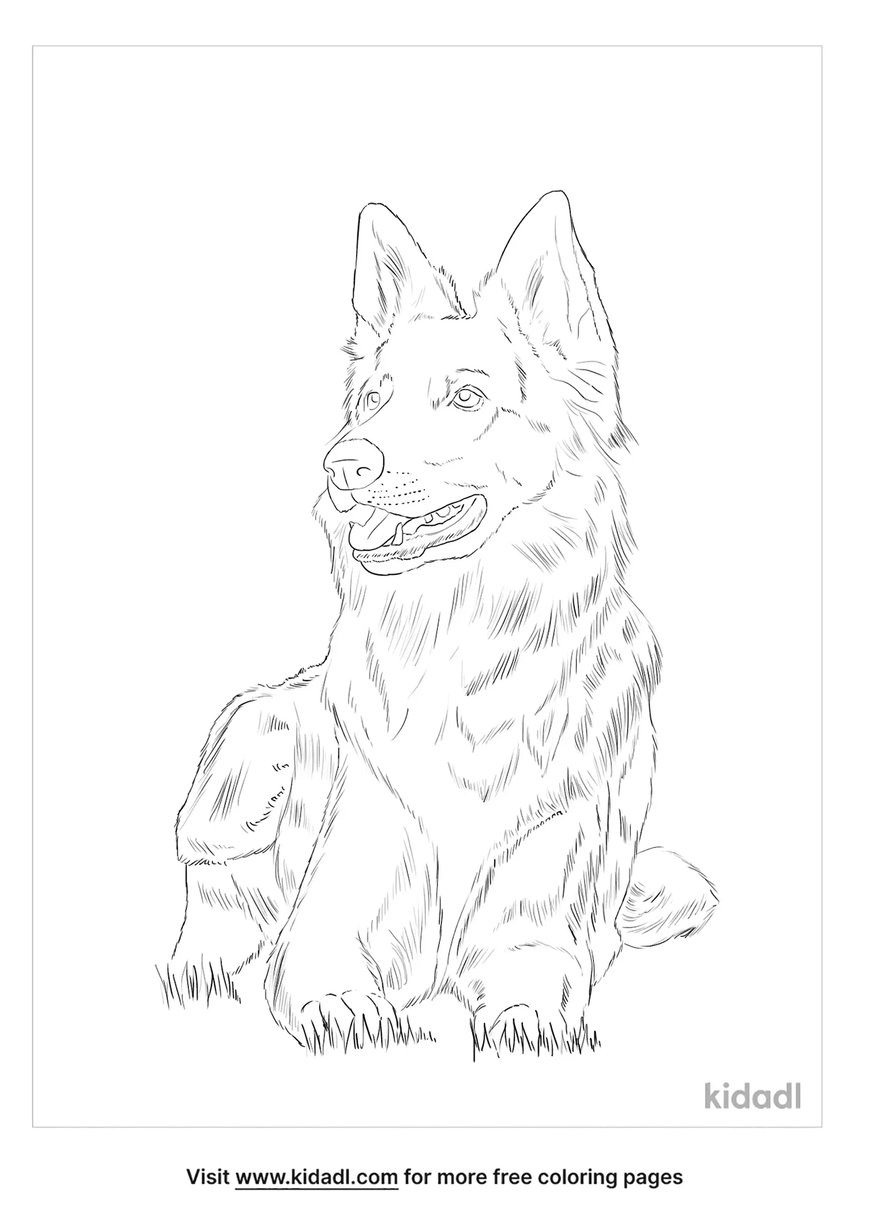 100 German Shepherd Coloring Pages Printable 52