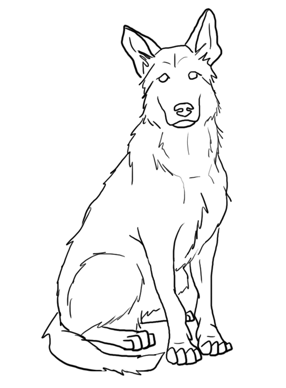 100 German Shepherd Coloring Pages Printable 56