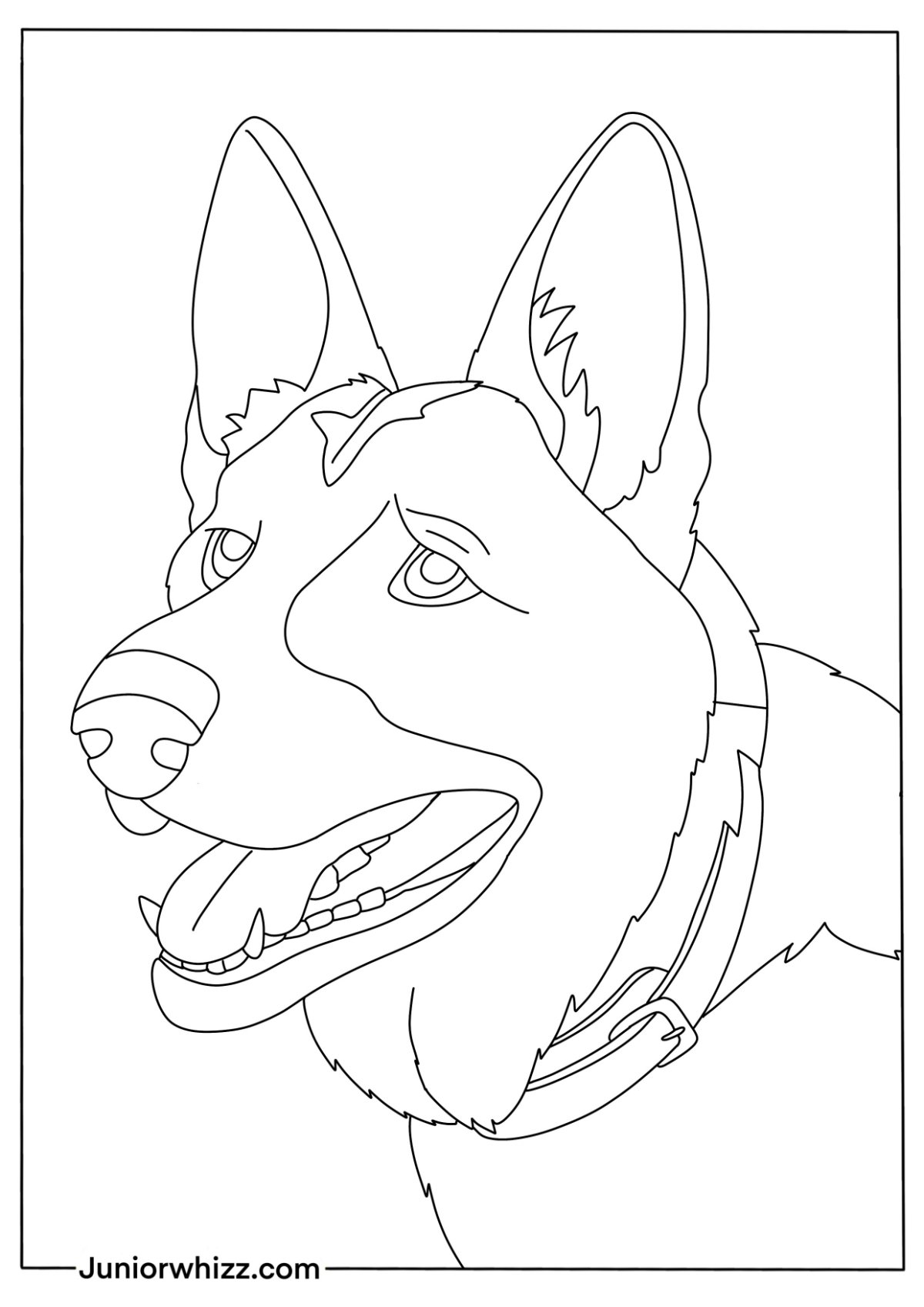 100 German Shepherd Coloring Pages Printable 59