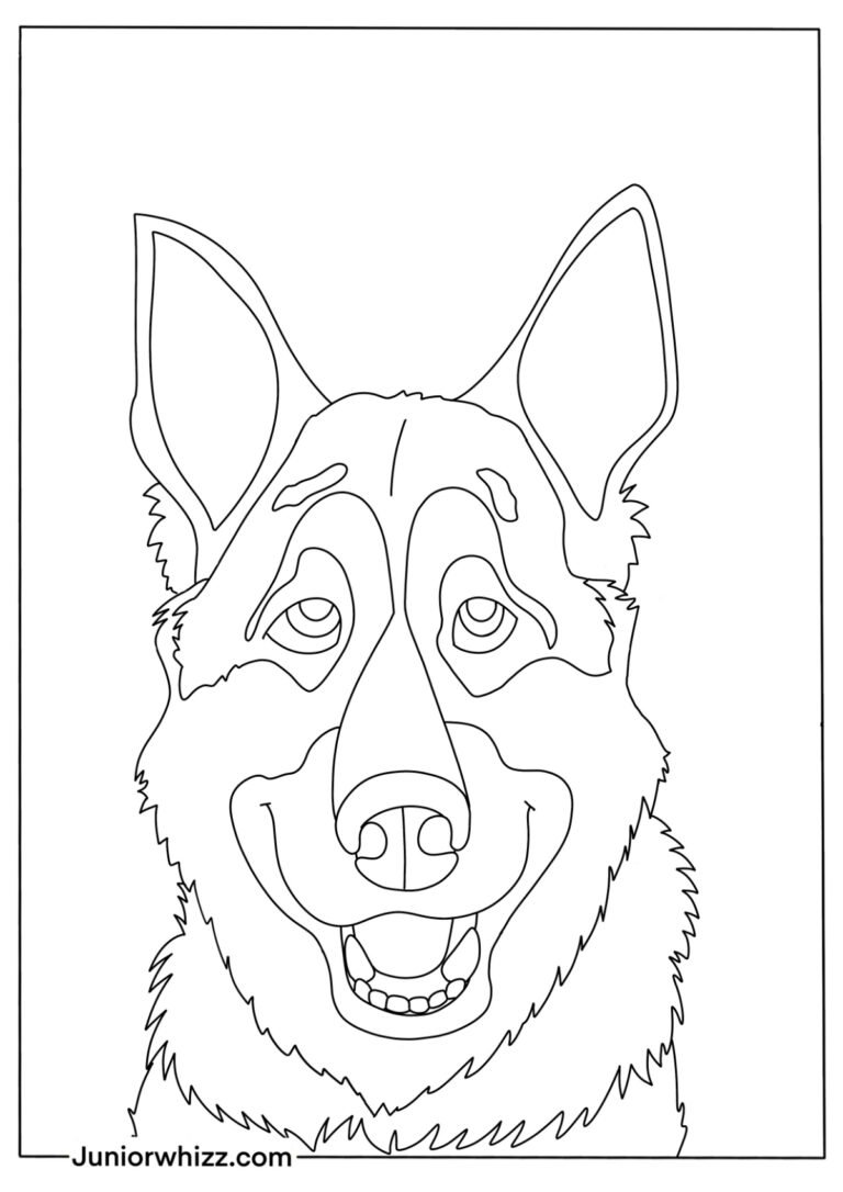 100 German Shepherd Coloring Pages Printable 63