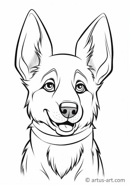 100 German Shepherd Coloring Pages Printable 65