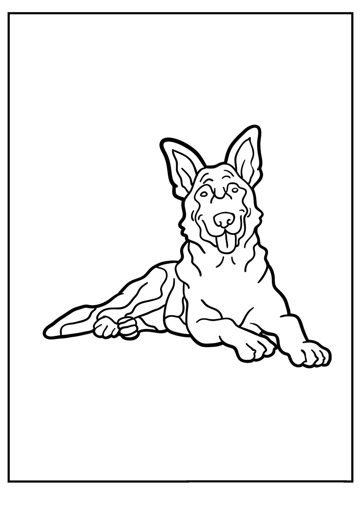 100 German Shepherd Coloring Pages Printable 67