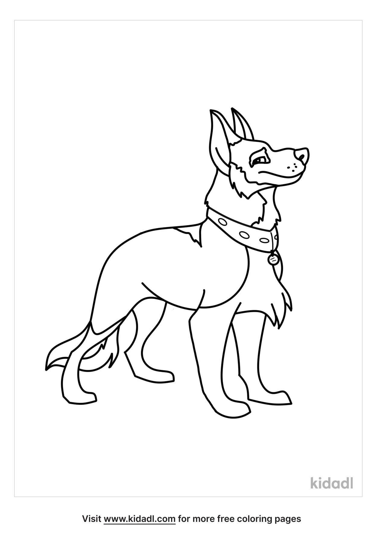 100 German Shepherd Coloring Pages Printable 70