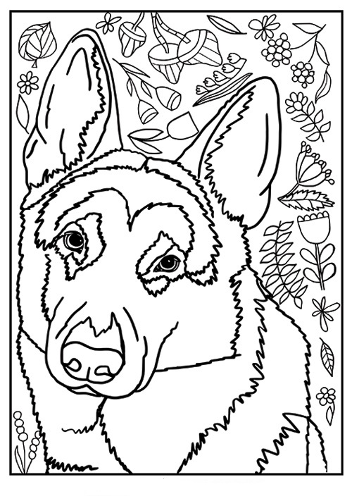 100 German Shepherd Coloring Pages Printable 73