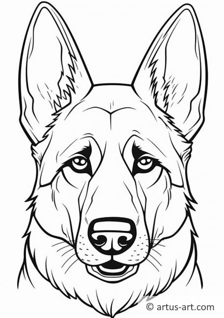 100 German Shepherd Coloring Pages Printable 75