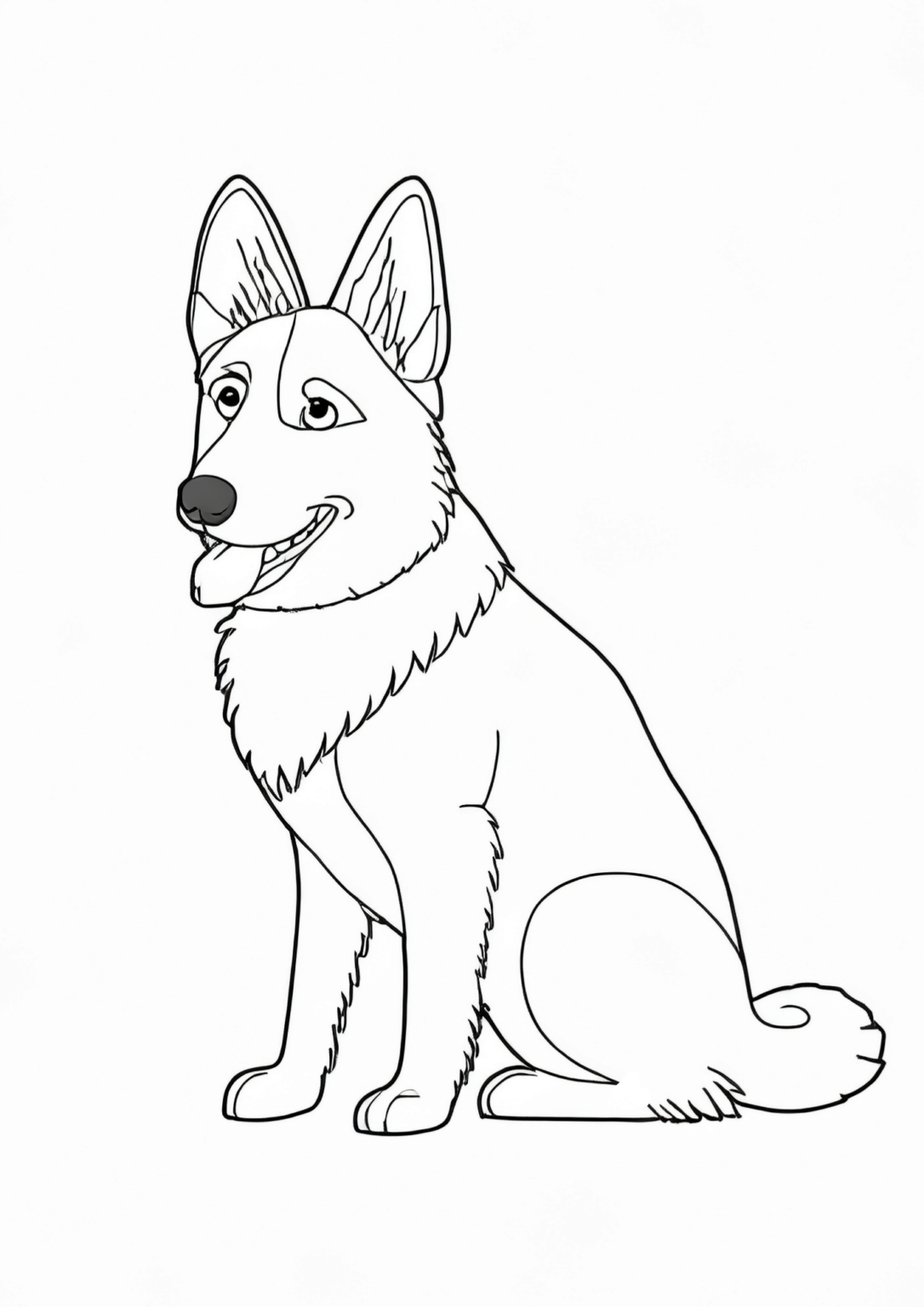 100 German Shepherd Coloring Pages Printable 81