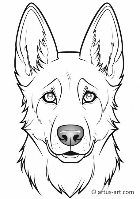 100 German Shepherd Coloring Pages Printable 87