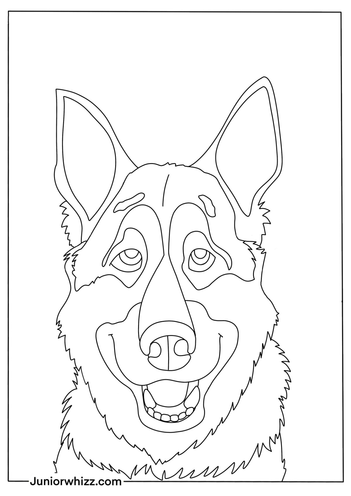 100 German Shepherd Coloring Pages Printable 88