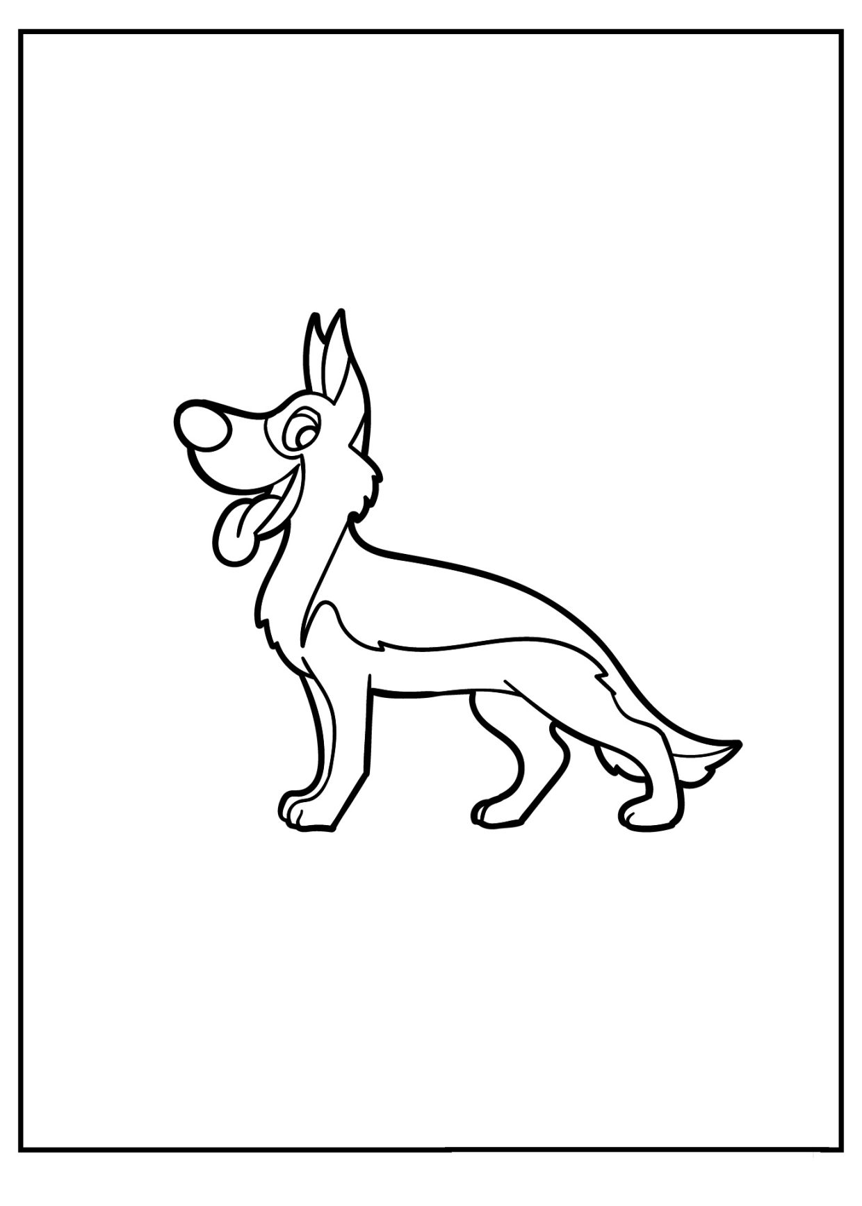 100 German Shepherd Coloring Pages Printable 92