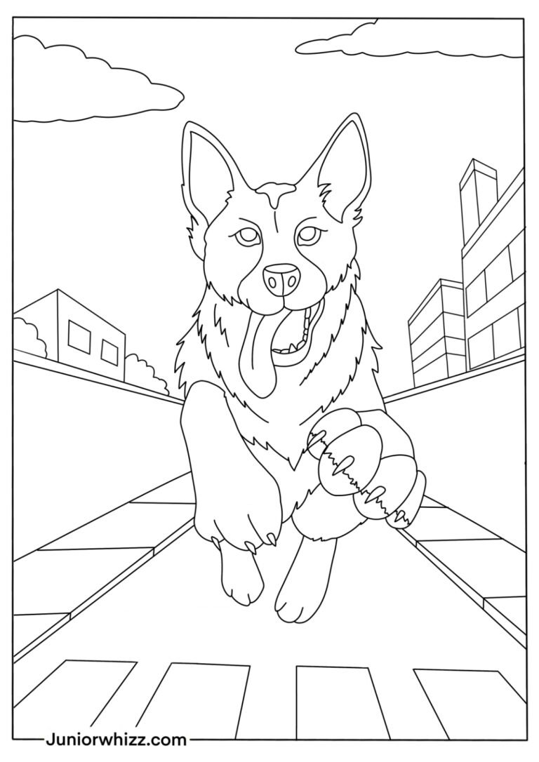 100 German Shepherd Coloring Pages Printable 93