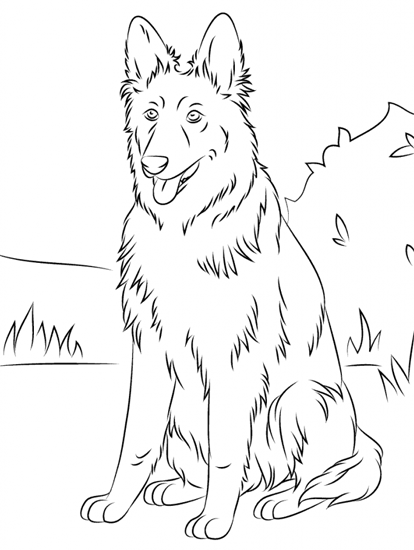 german shepherd coloring pages printable jpg