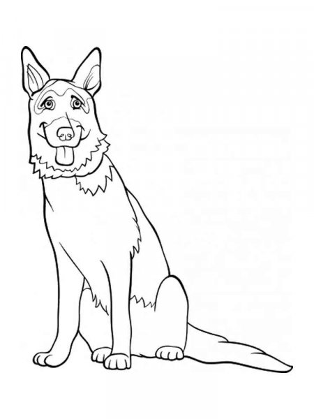 german shepherd coloring pages printable jpg