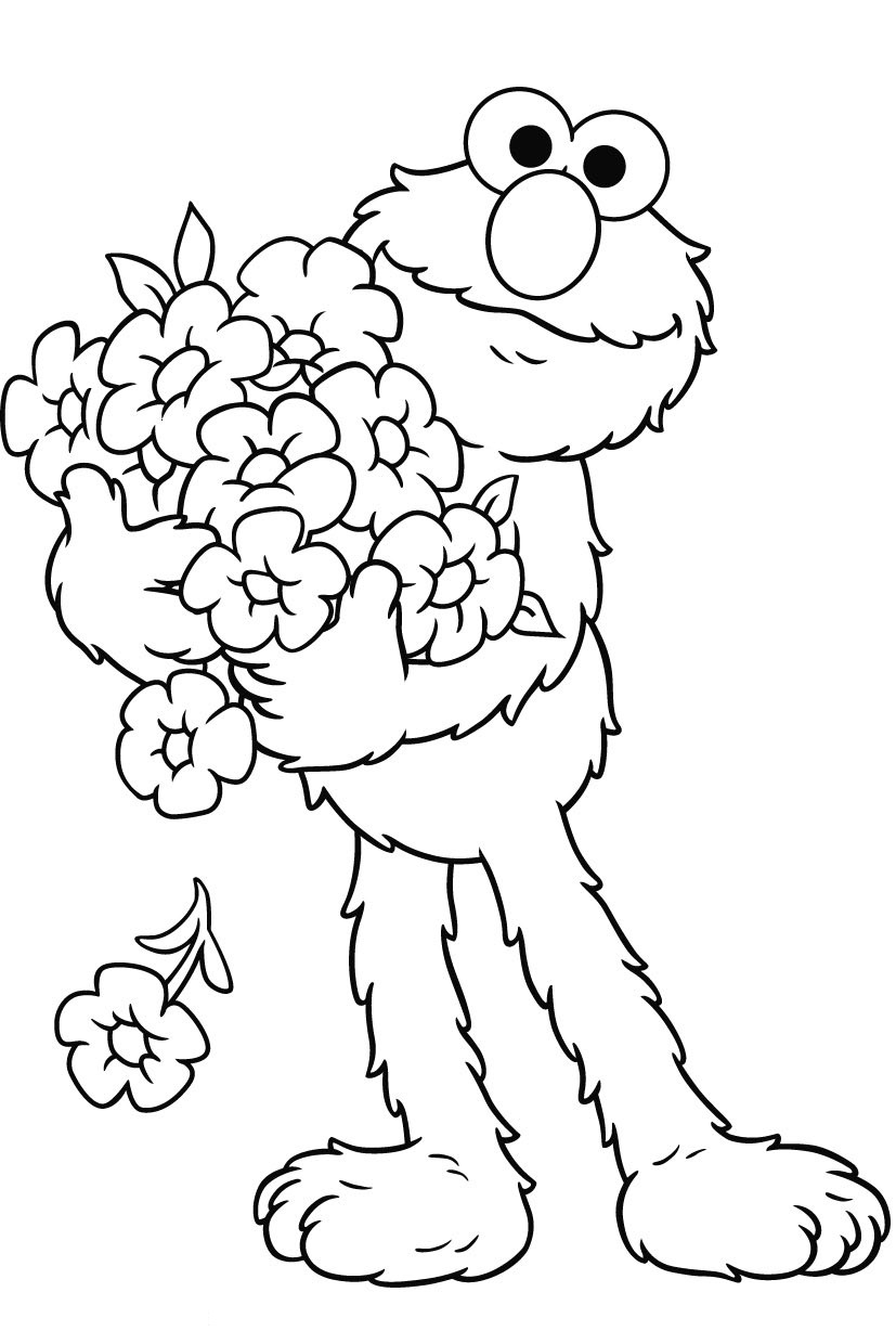 101 Free Elmo Coloring Pages for Kids Printable 1