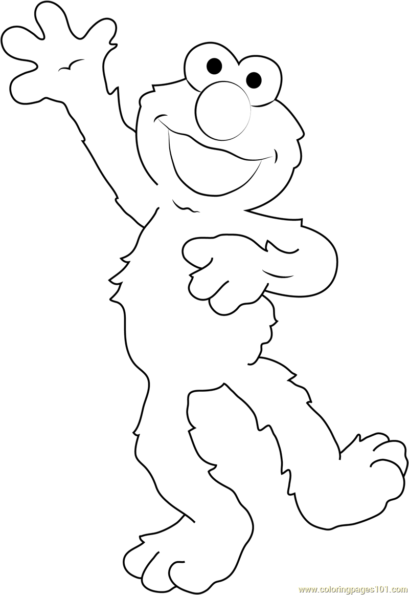 101 Free Elmo Coloring Pages for Kids Printable 17