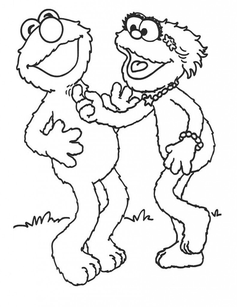 101 Free Elmo Coloring Pages for Kids Printable 4