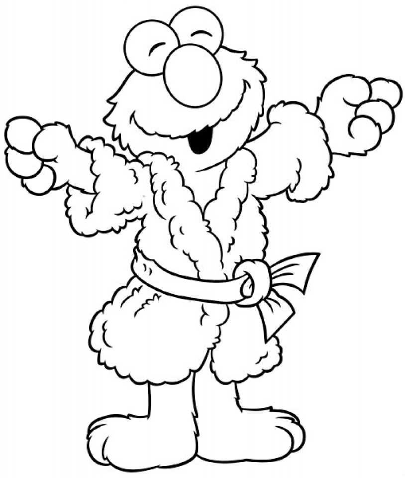 101 Free Elmo Coloring Pages for Kids Printable 44