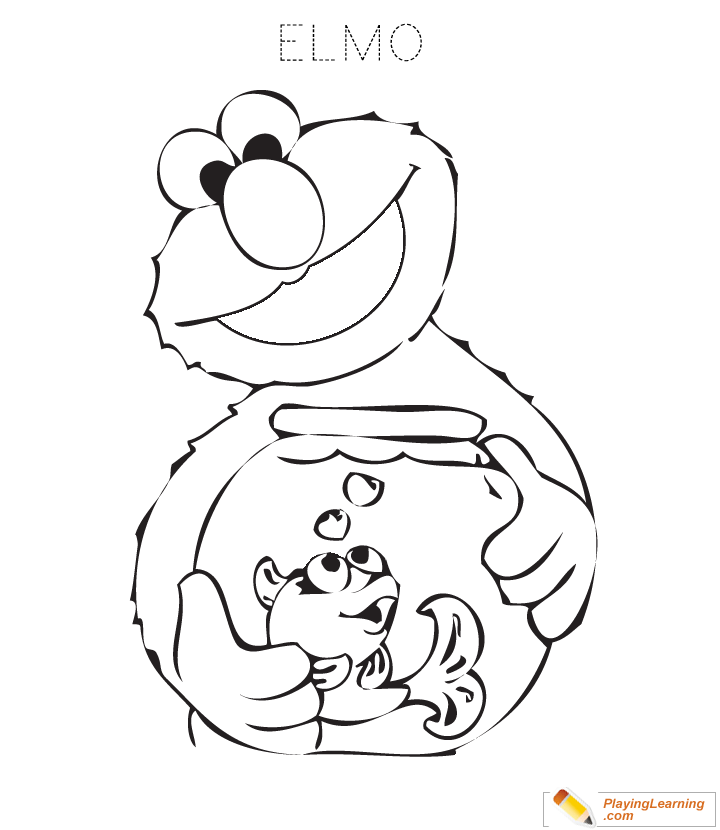 101 Free Elmo Coloring Pages for Kids Printable 45