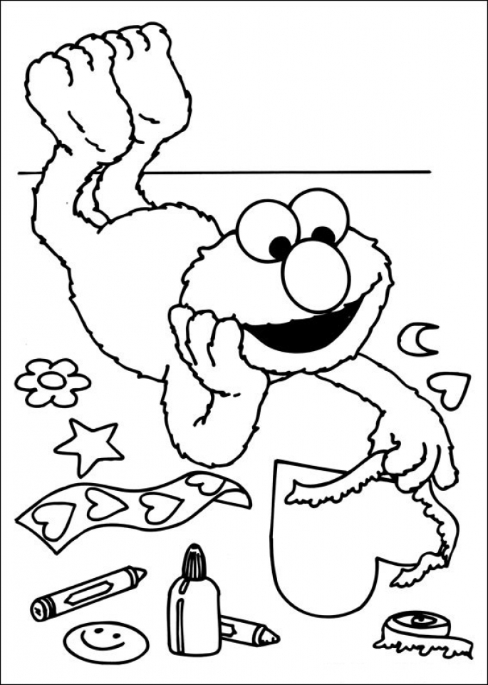 101 Free Elmo Coloring Pages for Kids Printable 48