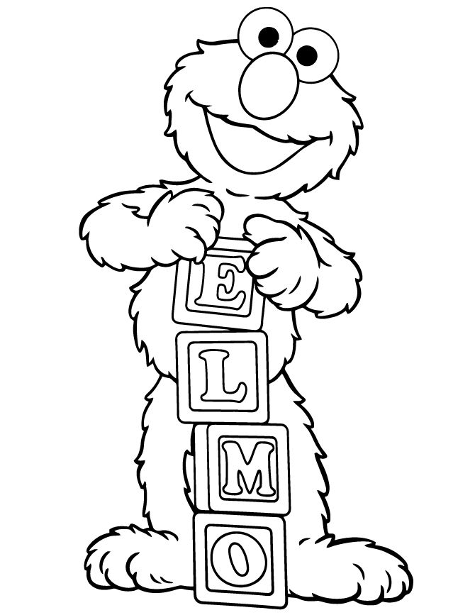 101 Free Elmo Coloring Pages for Kids Printable 56