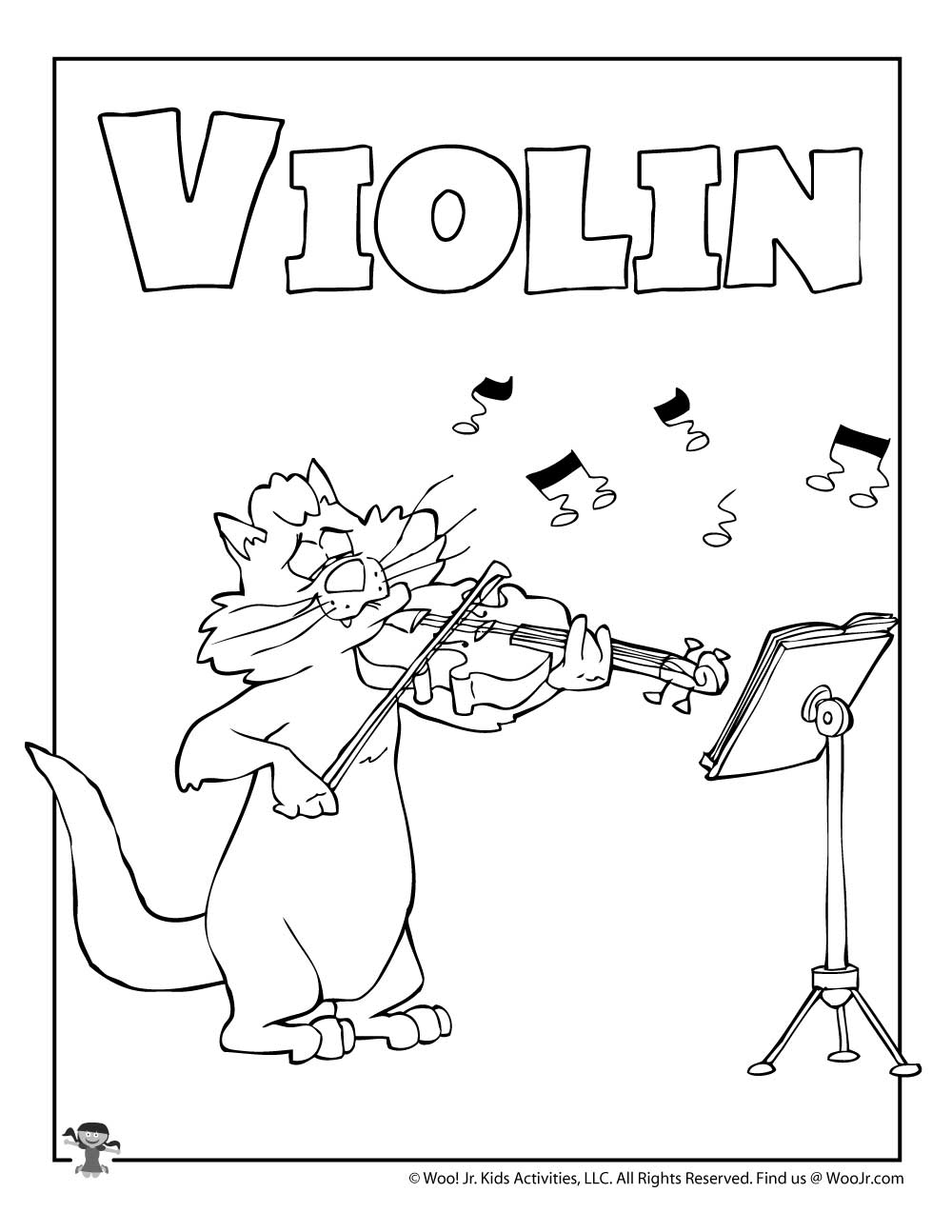 109 Violin Coloring Pages Printable 103