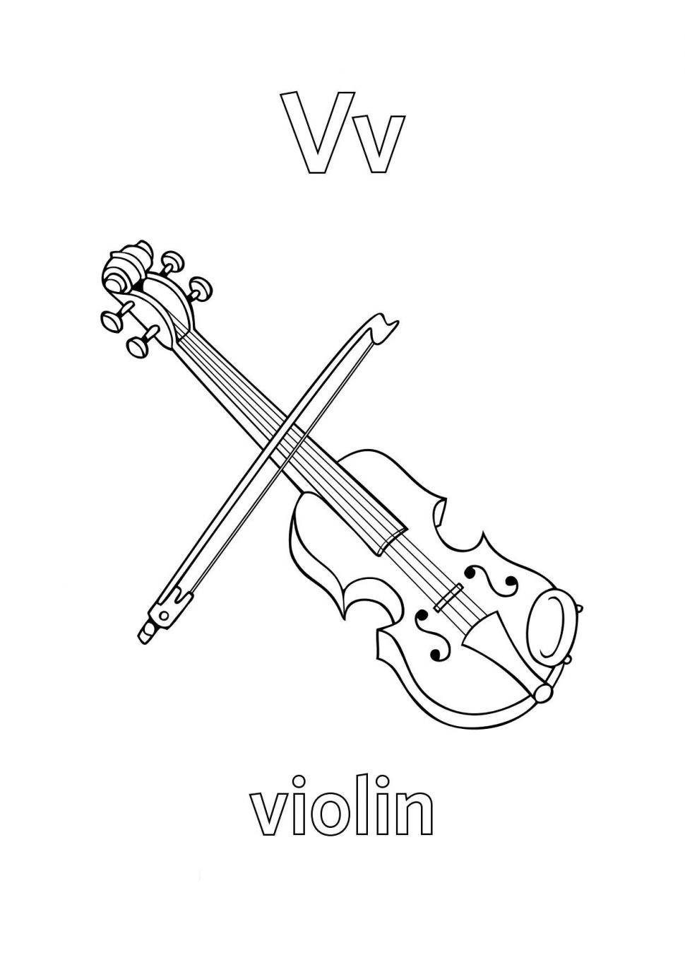 109 Violin Coloring Pages Printable 105