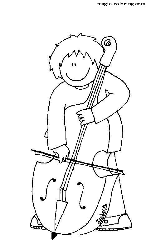 109 Violin Coloring Pages Printable 108