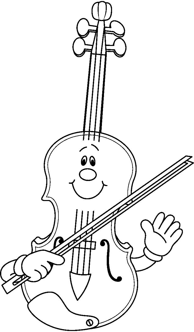 109 Violin Coloring Pages Printable 18