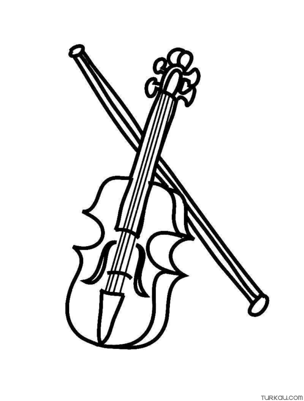 109 Violin Coloring Pages Printable 20