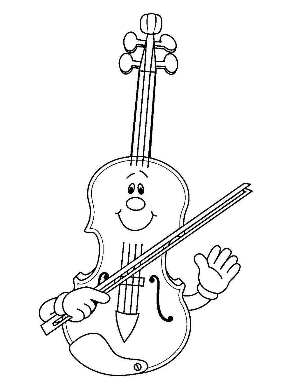 109 Violin Coloring Pages Printable 25